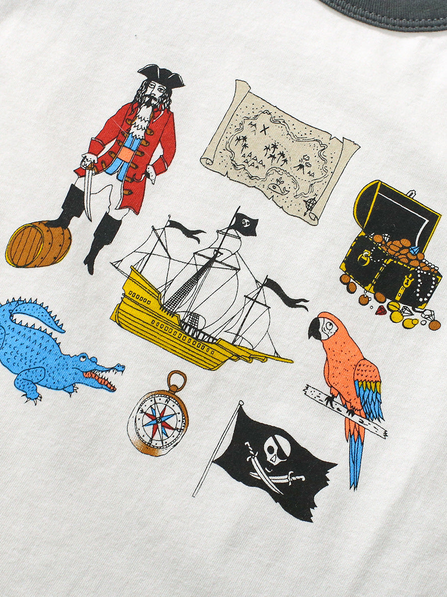Unisex Kids’ Cartoon Print T-Shirt In European And American Style For Summer